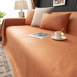 Anti Cat Scratch All-weather Universal Non Stick Wool Technology Cloth Sofa Cover Orange 0 - Tophatter Daily Deals