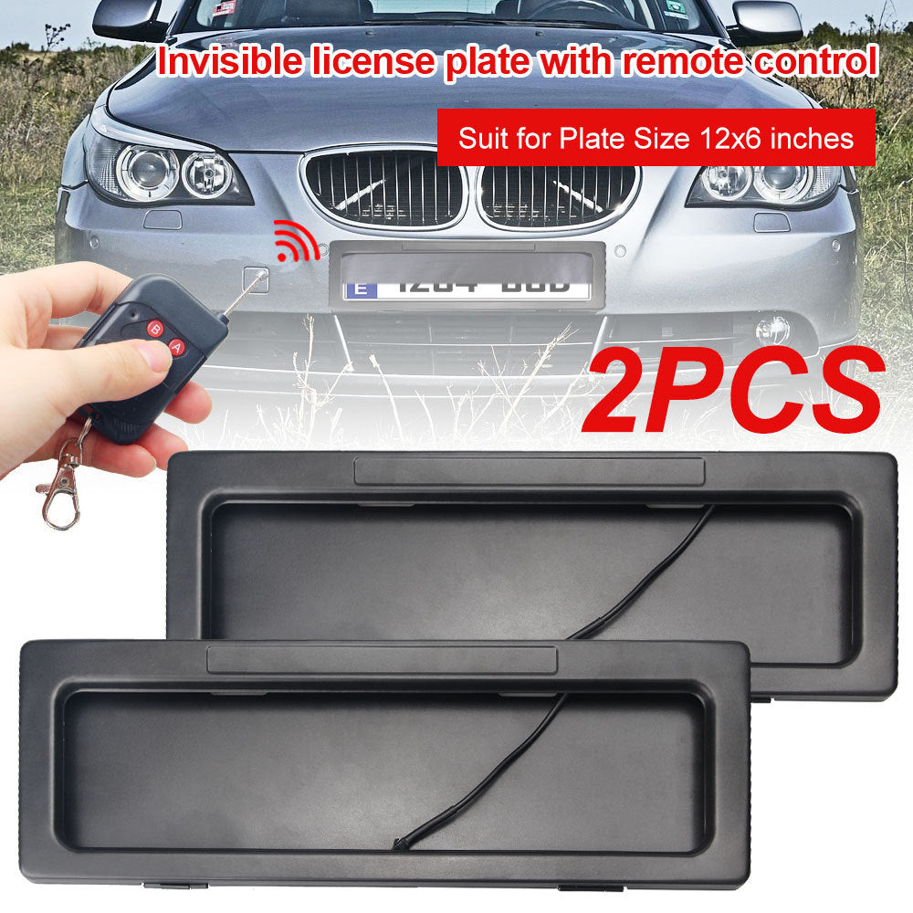 Australian Standard Front And Rear Dual-license Electric Vehicle License Plate Gauge License Plate Frame Black 2pcs set AU 0 - Tophatter Daily Deals