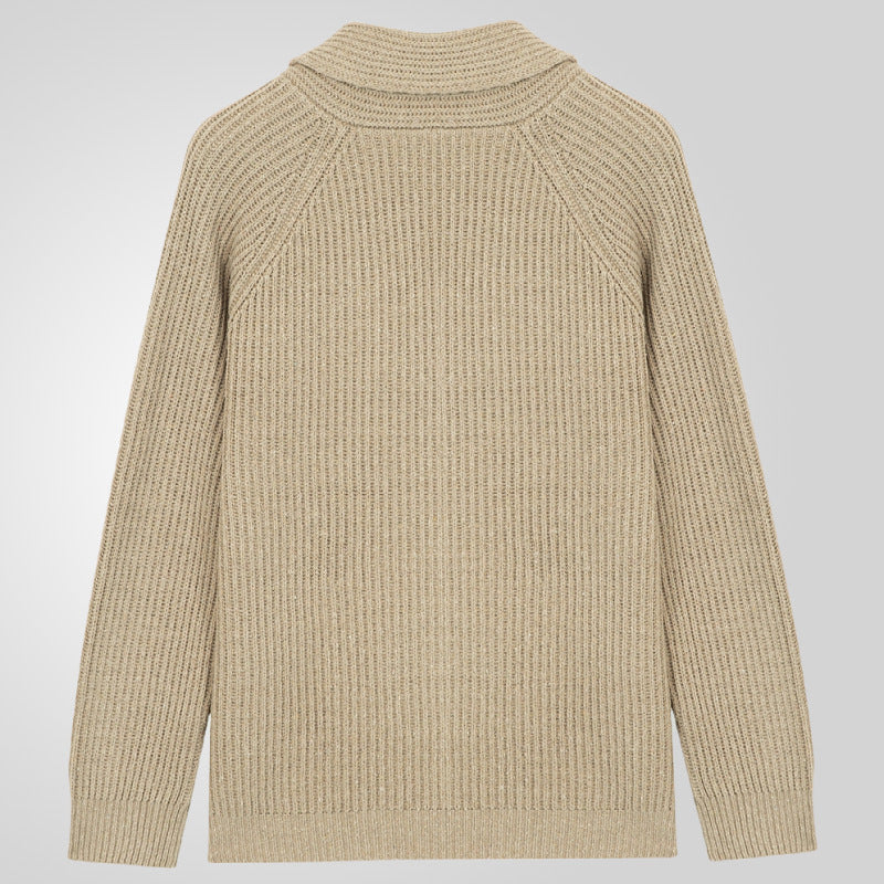 Soft Men's Shawl Collar Cardigan - Rib Knit, Spring Fall 3D Changing Face Moving Picture Frame - Tophatter Daily Deals