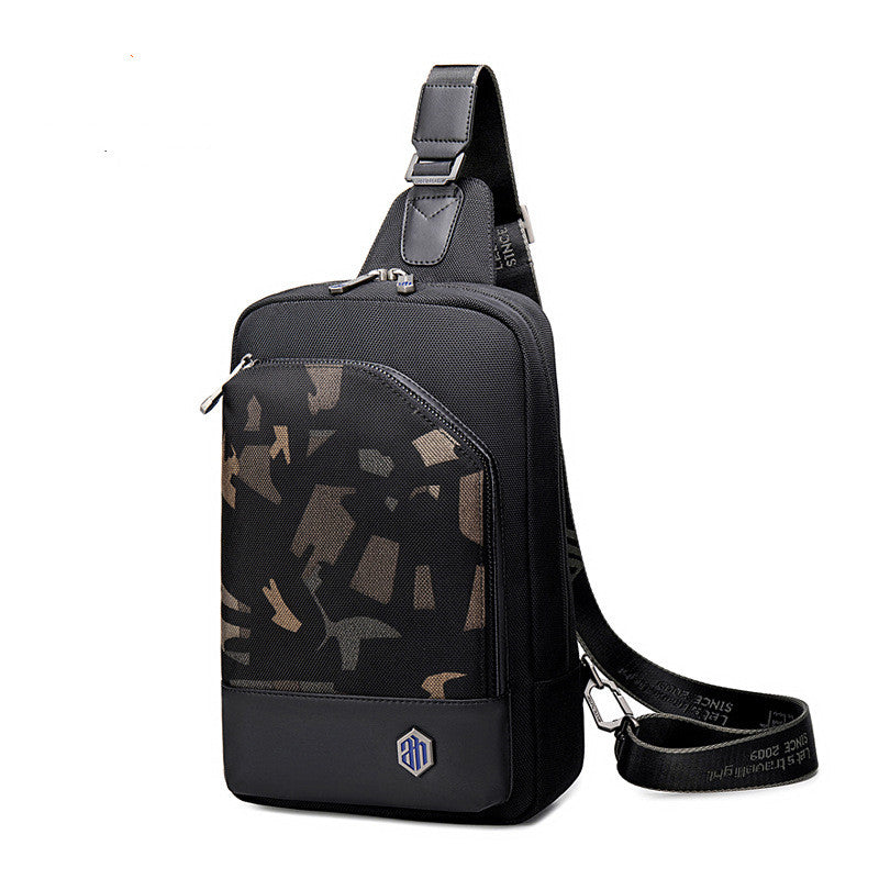 Arctic Hunter New Men"s Chest Bag With Large Capacity Black 0 - Tophatter Daily Deals