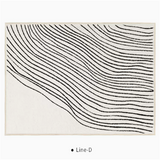 Black And White Line End Table Mat D 0 - Tophatter Daily Deals