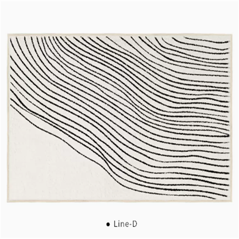 Black And White Line End Table Mat D 0 - Tophatter Daily Deals