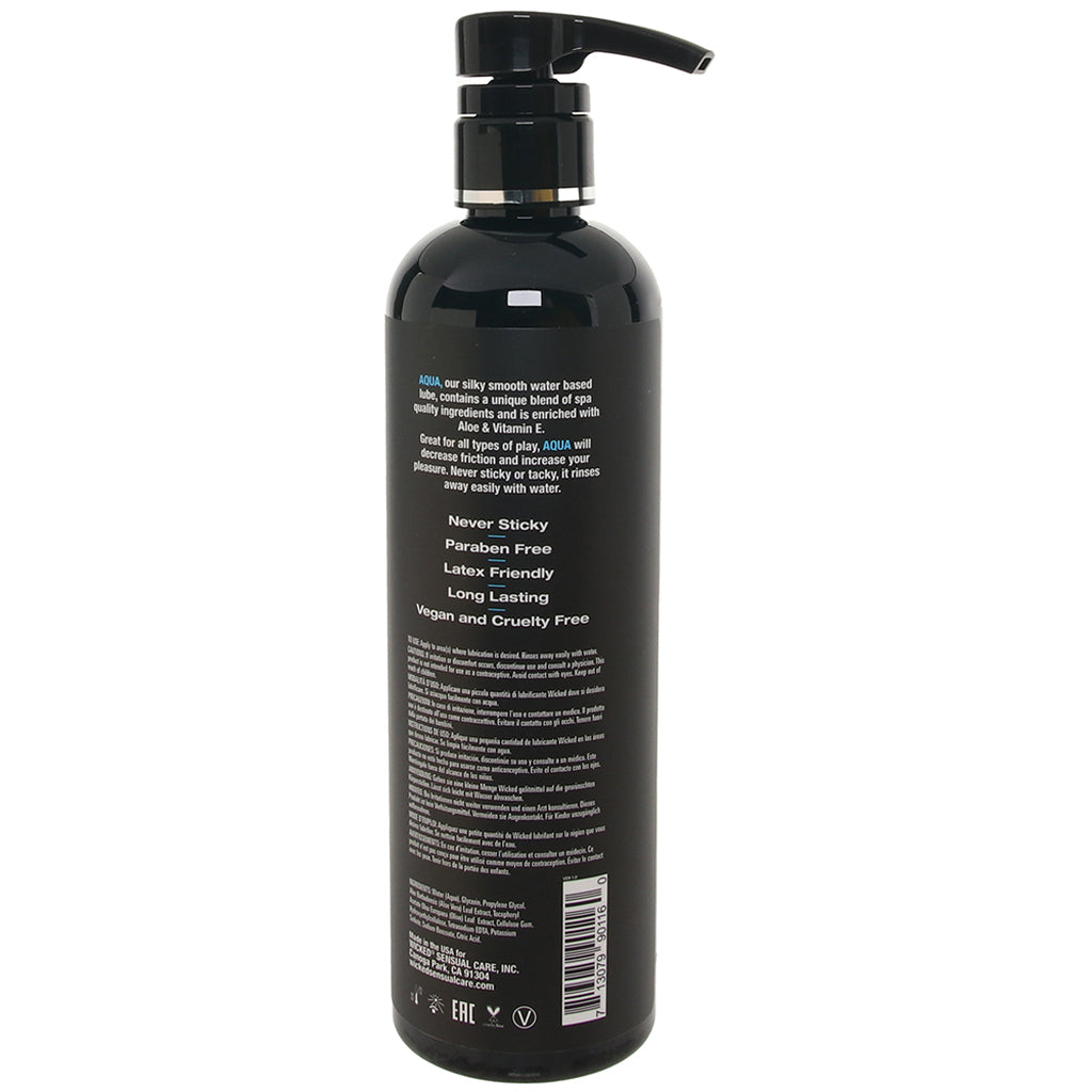 Aqua Fragrance Free Water Based Lube 16oz/473ml Lubes and Lotions > Water Based Sex Lubes - Tophatter Daily Deals