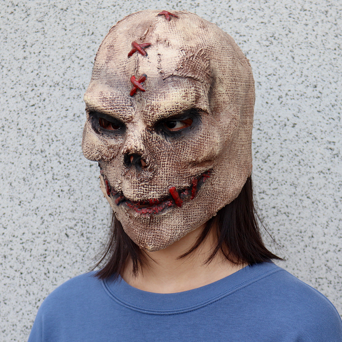 Stitched Latex Horror Mask Brown Halloween 2025 Cosplay 3D Changing Face Moving Picture Frame - Tophatter Daily Deals