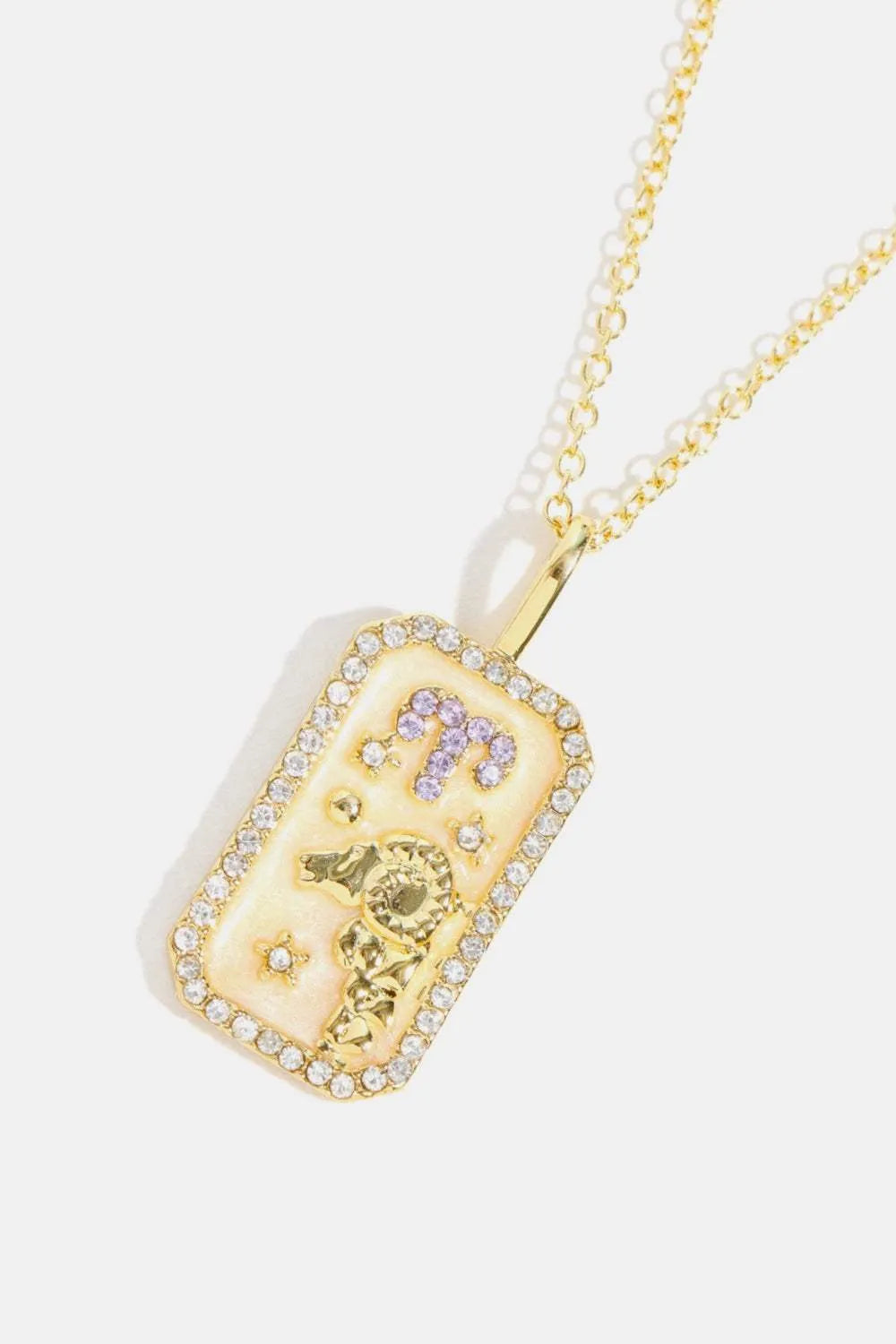 Rhinestone Constellation Pendant Copper Necklace Necklaces - Tophatter Daily Deals