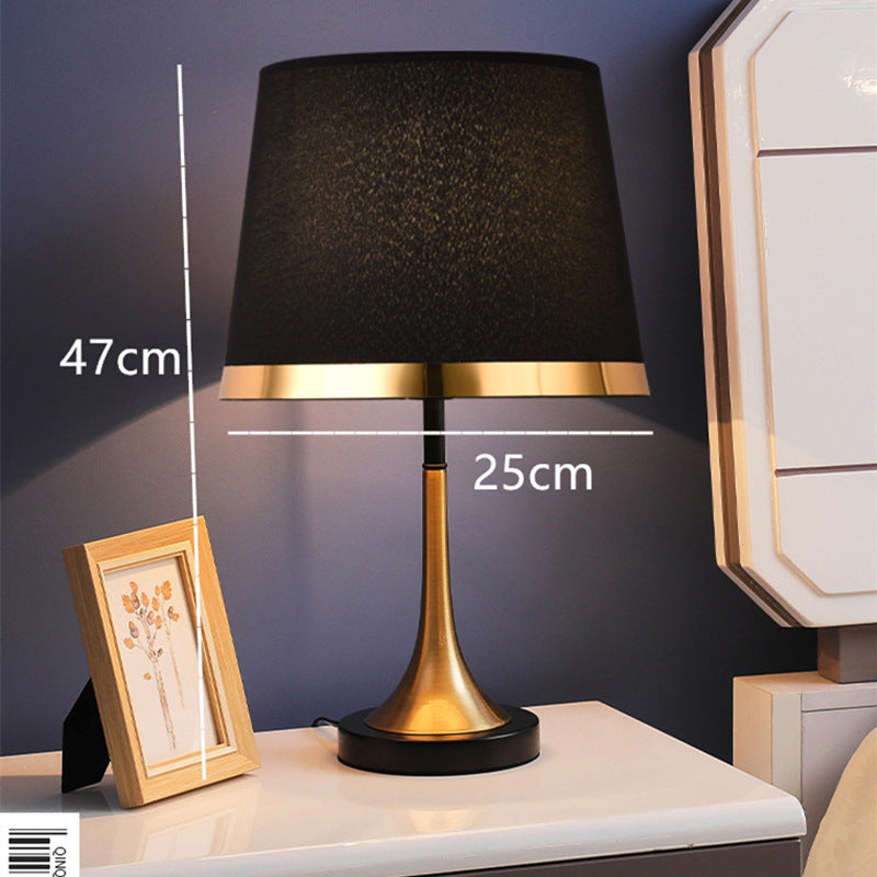 Bedroom Creative Simple Touch Night Light Table Lamp Horn black 0 - Tophatter Daily Deals