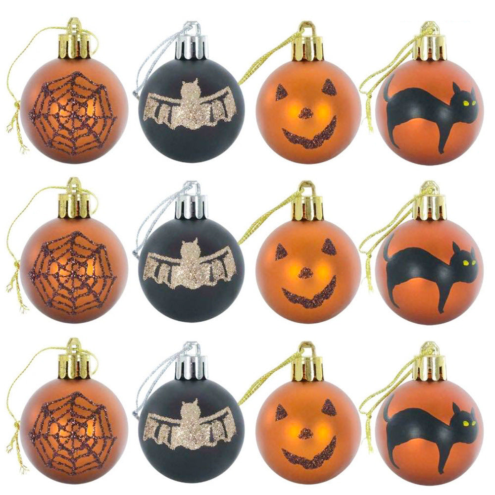 Halloween Ornaments 6cm Matte Balls Hanging Porch Decor 6CM Halloween Set 3D Changing Face Moving Picture Frame - Tophatter Daily Deals
