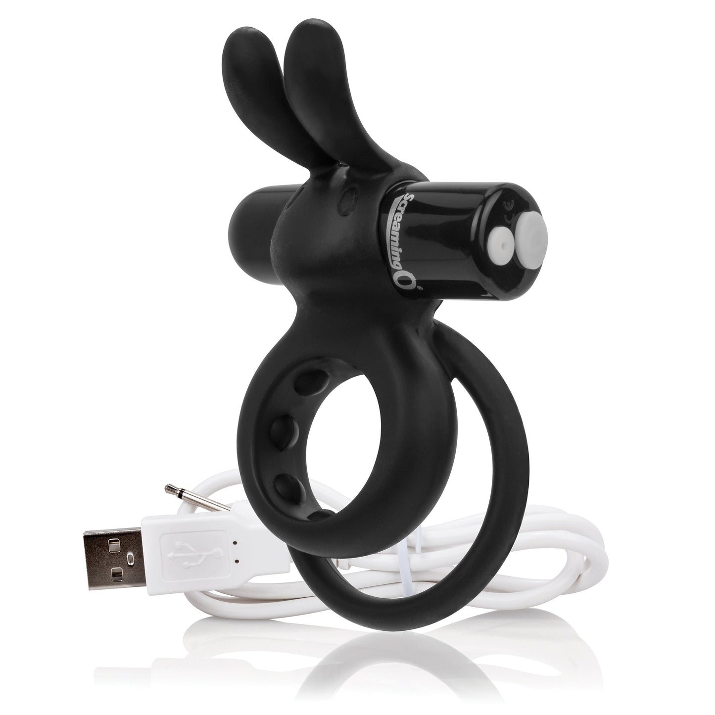Charged Ohare – Rechargeable Double Cock Ring Rabbit Vibrator > Sex Toys > Couples Toys - Tophatter Daily Deals