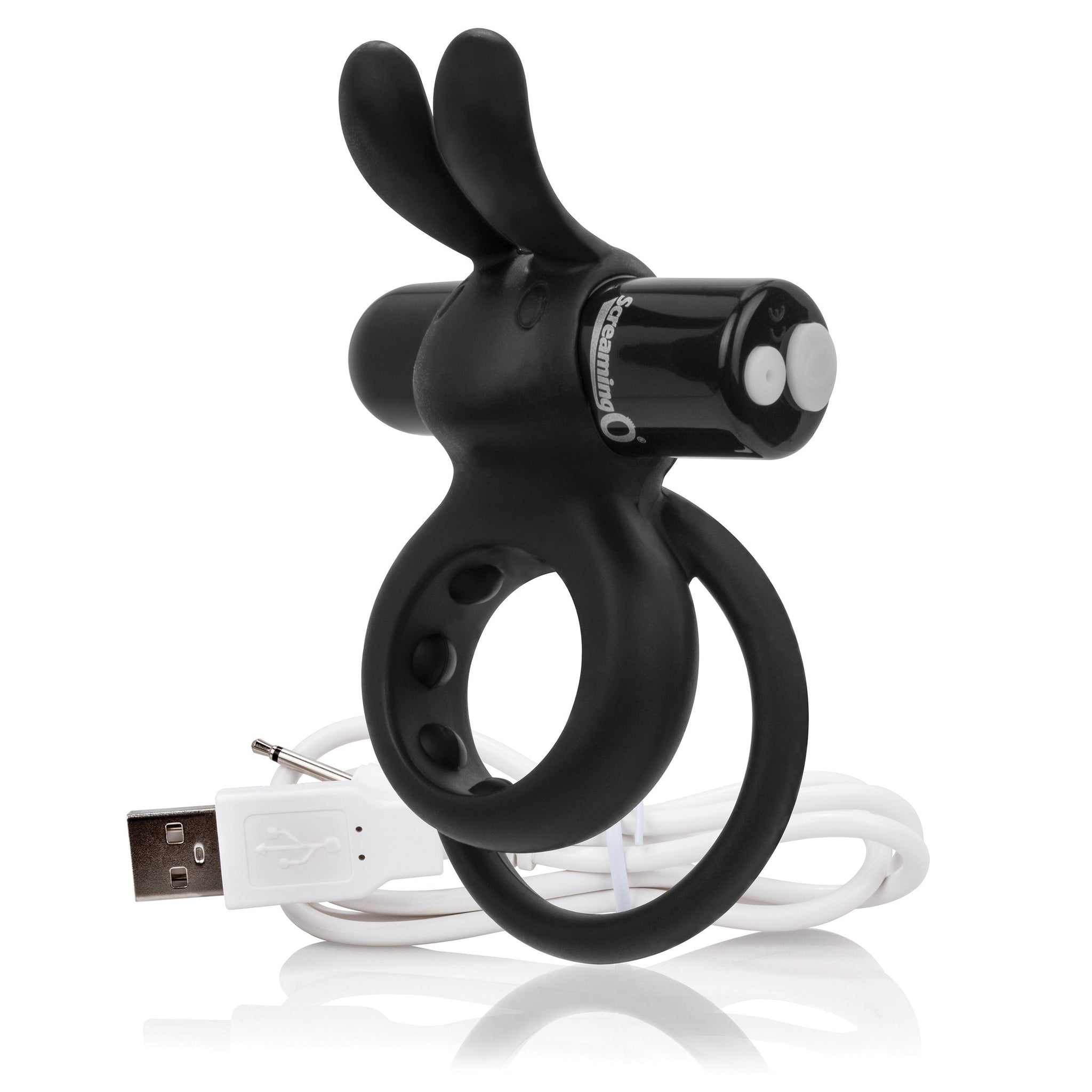 Charged Ohare – Rechargeable Double Cock Ring Rabbit Vibrator > Sex Toys > Couples Toys - Tophatter Daily Deals