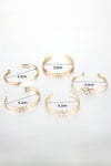 Gold Hollow Out Love Letter Heart Open Cuff Bangle 5pcs Bracelets - Tophatter Daily Deals