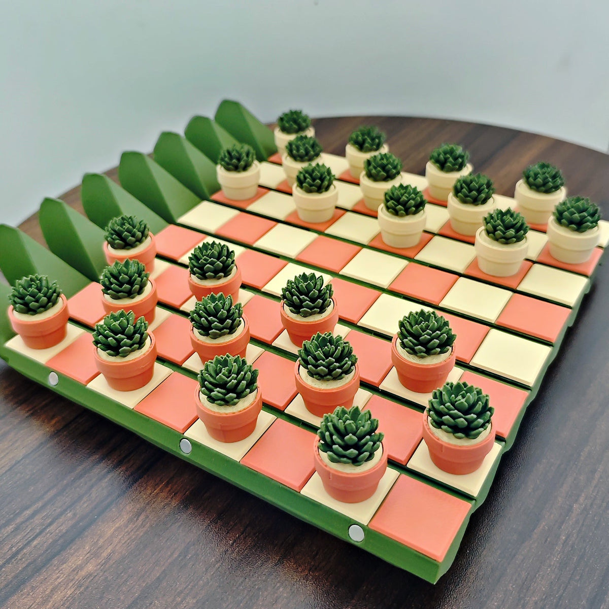 Cactus Succulent 3D Printed Chess Set Decor - Tophatter Daily Deals