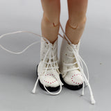 BJD Doll Boots Strap Printing Heart-shaped Doll Dress-up 41 Shoes White 0 - Tophatter Daily Deals