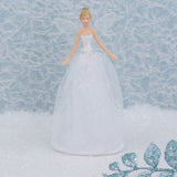 White Angel Christmas Tree Topper | Iridescent Fairy Angel Tree Ornament - 19cm Tree Decoration - Tophatter Daily Deals