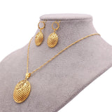 24k Gold Plated Jewelry Set African Jewelry 0 - Tophatter Daily Deals