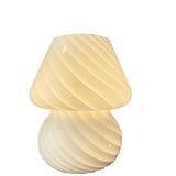 Bedside Lamp Nordic Style Glass Table Lamp Retro Bedroom Lamp Striped white 0 - Tophatter Daily Deals