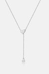 Heart 925 Sterling Silver Necklace Silver One Size Necklaces - Tophatter Daily Deals