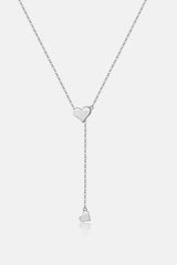 Heart 925 Sterling Silver Necklace Silver One Size Necklaces - Tophatter Daily Deals