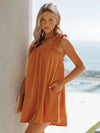 Full Size Frill Pocketed Square Neck Wide Strap Dress Casual Dresses - Tophatter Daily Deals