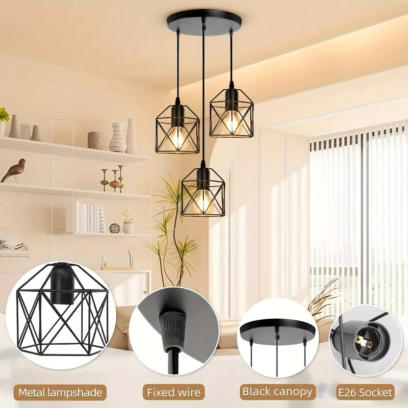 3-Light Industrial Ceiling Light Ceiling Lights - Tophatter Daily Deals