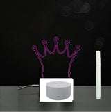 3D Acrylic Board Handwriting Message Board LED Light Style5 White A 0 - Tophatter Daily Deals