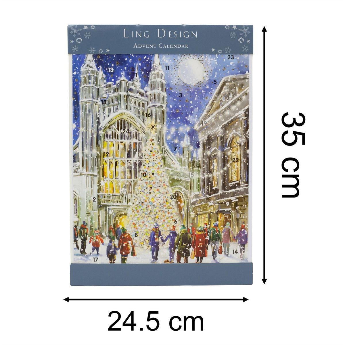 Christmas Eve Advent Calendar | Traditional Cathedral Christmas Advent Calendar Advent Calendar - Tophatter Daily Deals