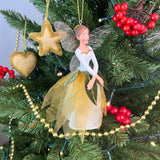 Flower Fairy Christmas Bauble | Woodland Fairy Christmas Tree Ornament - 16cm Baubles - Tophatter Daily Deals
