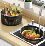 360 Degree Rotating Kitchen Multifunctional Round Vegetable Shelf 0 - Tophatter Daily Deals