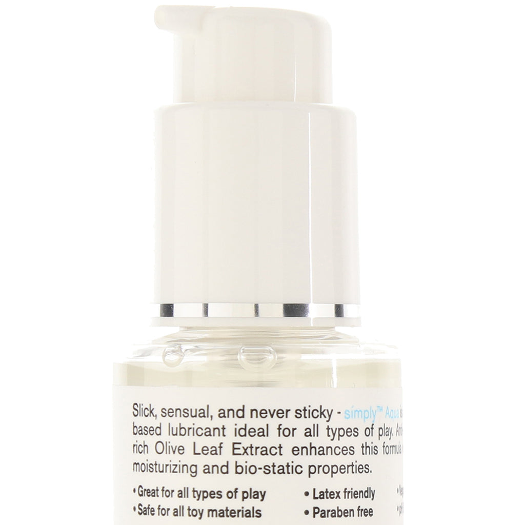 Simply Aqua Lube 4oz / 120ml - Tophatter's Adult Products Lubes and Lotions > Water Based Sex Lubes - Tophatter Daily Deals