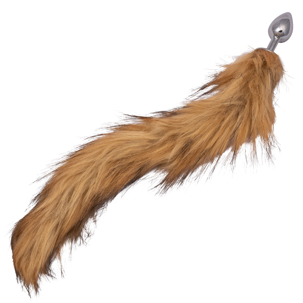 Running Wild Tail (Brown) – Metallic Probe with Long Tail Accessory > Anal Range > Tail Butt Plugs - Tophatter Daily Deals