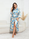Plus Size Tie Waist Robe - Tophatter Deals and Online Shopping - Electronics, Jewelry, Beauty, Health, Gadgets, Fashion - Tophatter's Discounts & Offers - tophatters - tophatters.co
