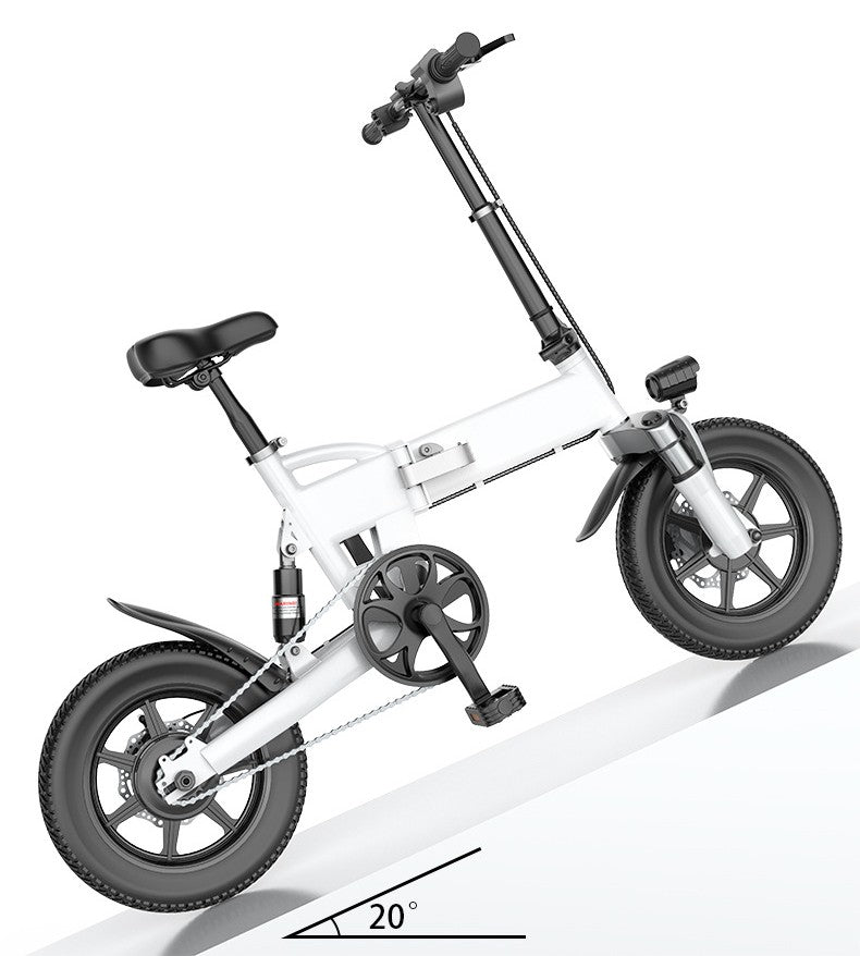14 Inch Electric Bicycle Lithium Electric Bicycle White 0 - Tophatter Daily Deals