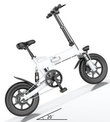 14 Inch Electric Bicycle Lithium Electric Bicycle White 0 - Tophatter Daily Deals