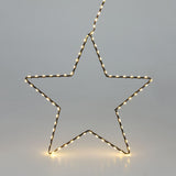Small Silhouette LED Christmas Star | 52 LED Star Light Window Decoration - 20cm LED Light - Tophatter Daily Deals