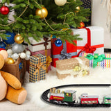 9 Piece Battery Operated Mini Christmas Train Set | Festive Toy Train Set With 57cm Track Christmas Decoration | Toy Railway And Train Set For Kids Train Set - Tophatter Daily Deals