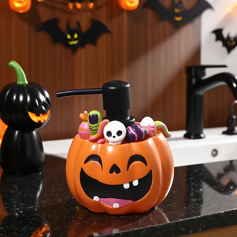 Pumpkin Resin Soap Dispenser Freestanding Halloween - Tophatter Daily Deals