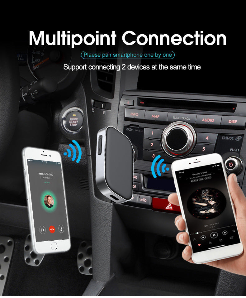 16h 2 In 1 Bluetooth Sound Receiver Car J22 0 - Tophatter Daily Deals
