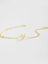 V To Z Zircon 925 Sterling Silver Bracelet Bracelets - Tophatter Daily Deals