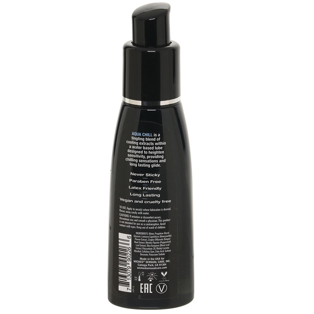Aqua Chill Cooling Water Based Lube in 2oz/60mL Lubes and Lotions > Stimulating Lubricants - Tophatter Daily Deals