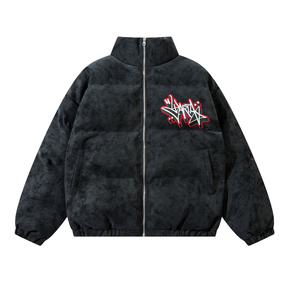 Insulating Men's Padded Jacket - Boxy Cut, Suede PU, Urban 3D Changing Face Moving Picture Frame - Tophatter Daily Deals