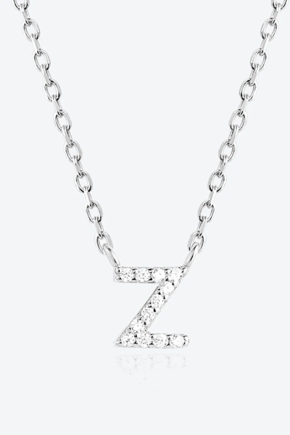 V To Z Zircon 925 Sterling Silver Necklace Necklaces - Tophatter Daily Deals