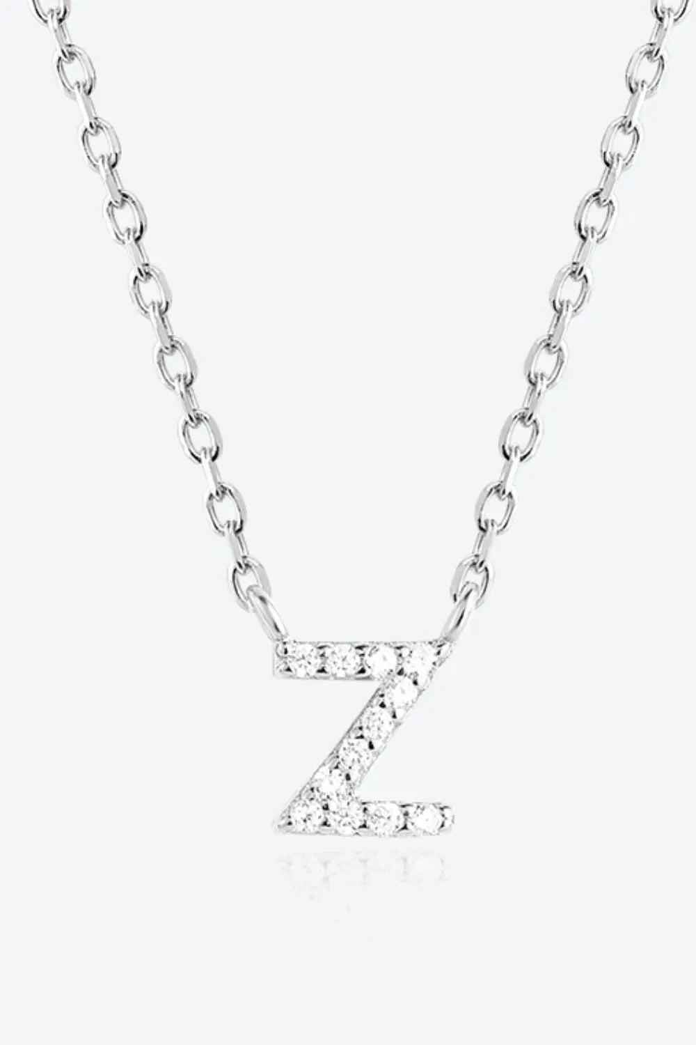 V To Z Zircon 925 Sterling Silver Necklace Necklaces - Tophatter Daily Deals