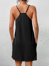 Pocketed Scoop Neck Cami Dress Casual Dresses - Tophatter Daily Deals