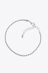 925 Sterling Silver Twisted Bracelet Bracelets - Tophatter Daily Deals