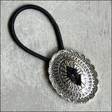 2-Piece Alloy Elastic Hair Ropes Black One Size Hair Accessories - Tophatter Daily Deals