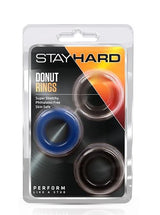 Stay Hard Donut Rings - 3 Pack > Cock Ring > Sets - Tophatter Daily Deals