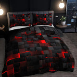 Abstract Grid Series Quilt Cover Digital Printing Bedding 1 Style 0 - Tophatter Daily Deals