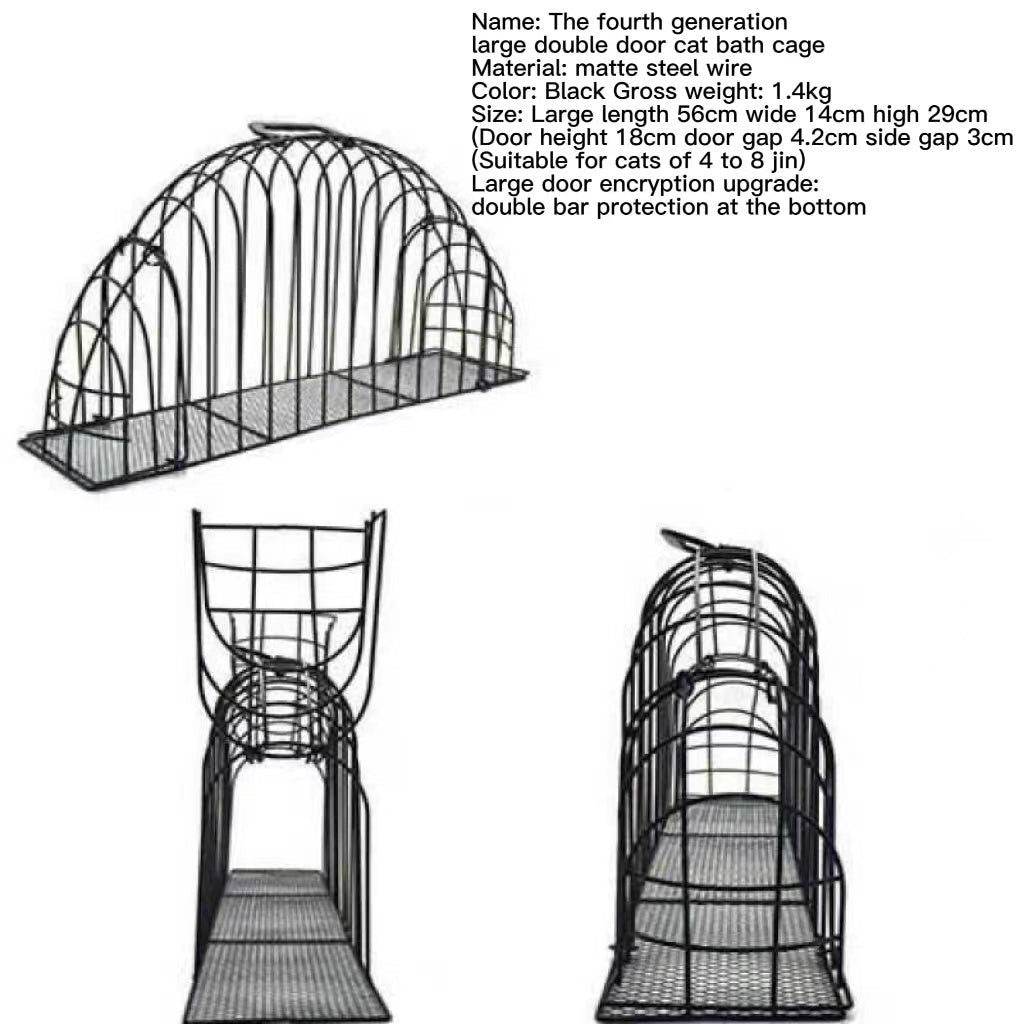 Anti Scratch Blow Dry Cat Bath Cage 0 - Tophatter Daily Deals