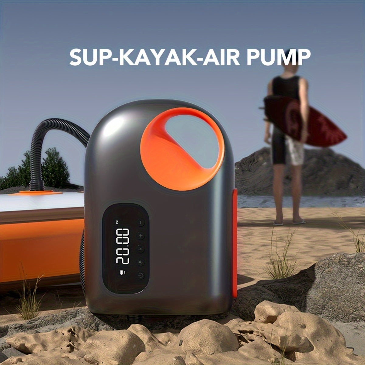 High Pressure Electric SUP Air Pump Auto-Off Tools > Pumps > Air Pumps - Tophatter Daily Deals