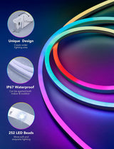 12V24V Bluetooth WIFI5 M RGBIC Colorful Music Neon Light 0 - Tophatter Daily Deals