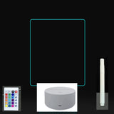3D Acrylic Board Handwriting Message Board LED Light Style4 White B 0 - Tophatter Daily Deals